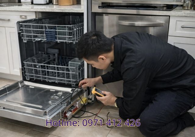 bảo hành máy rửa bát Miele tại nhà 